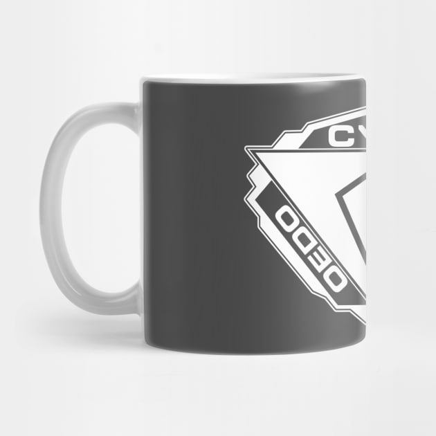 Cyber Police Badge - White by spicytees
